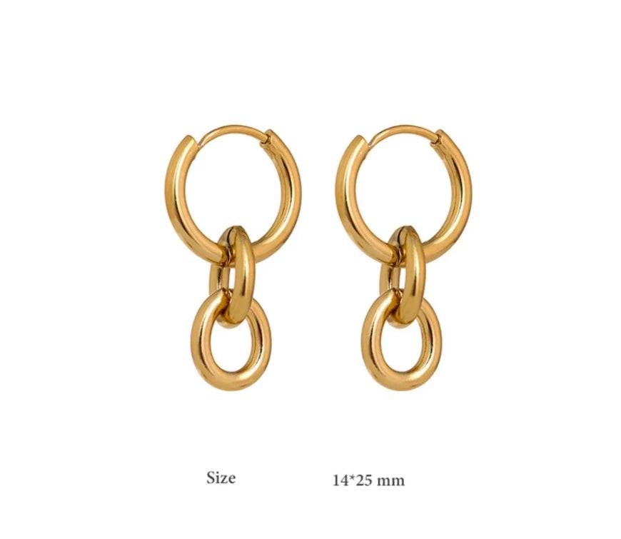 Colette Linkage Hoop Earrings