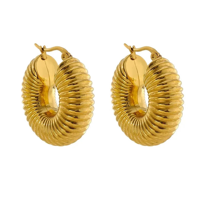 Nele Chunky Hoop Earrings