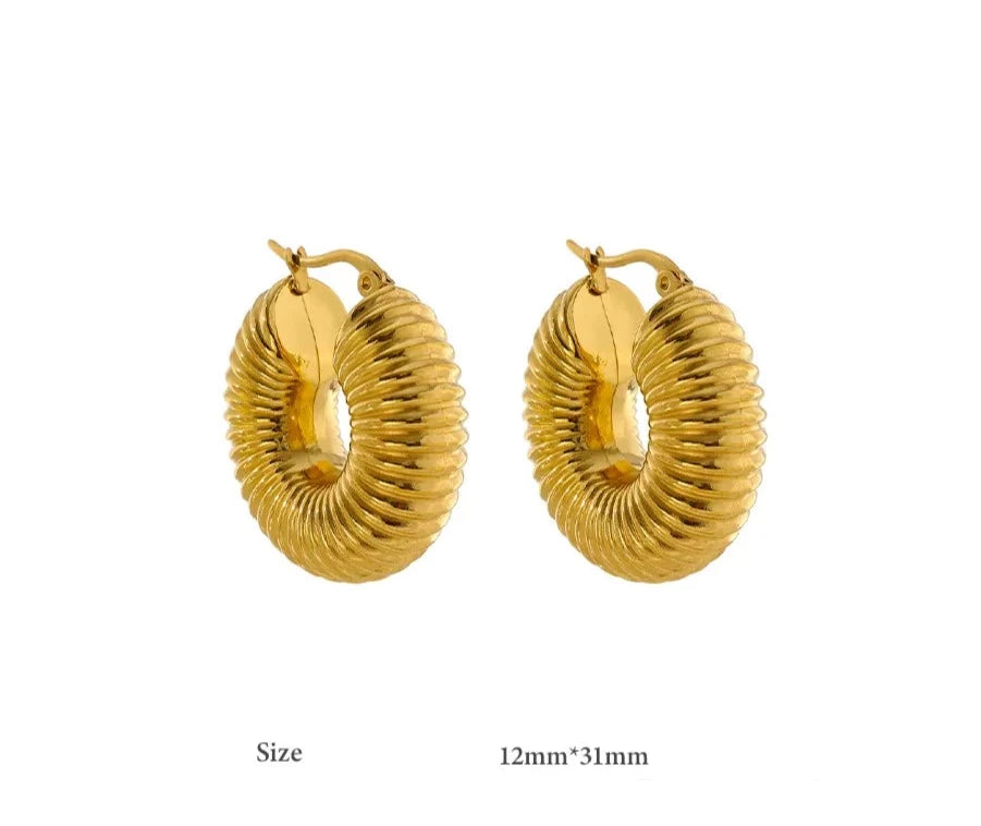 Nele Chunky Hoop Earrings