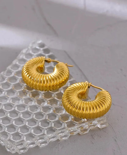 Nele Chunky Hoop Earrings