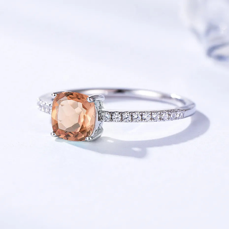 Lab-Created Gemstone Ring