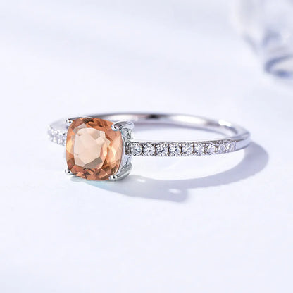 Lab-Created Gemstone Ring