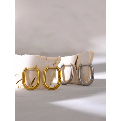 Terra Thick Hoop Earrings