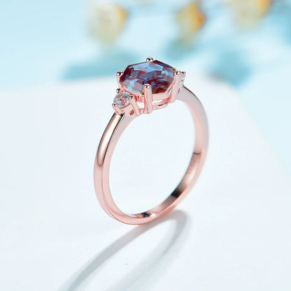 Perry Hexa Alexandrite Ring