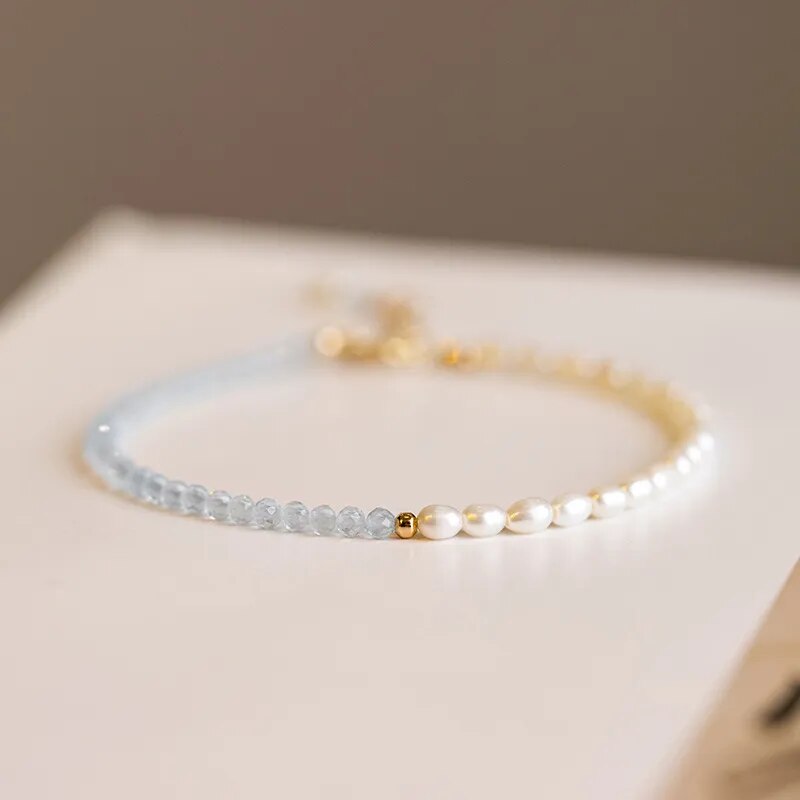 Aqua-Pearl Unity Bracelet