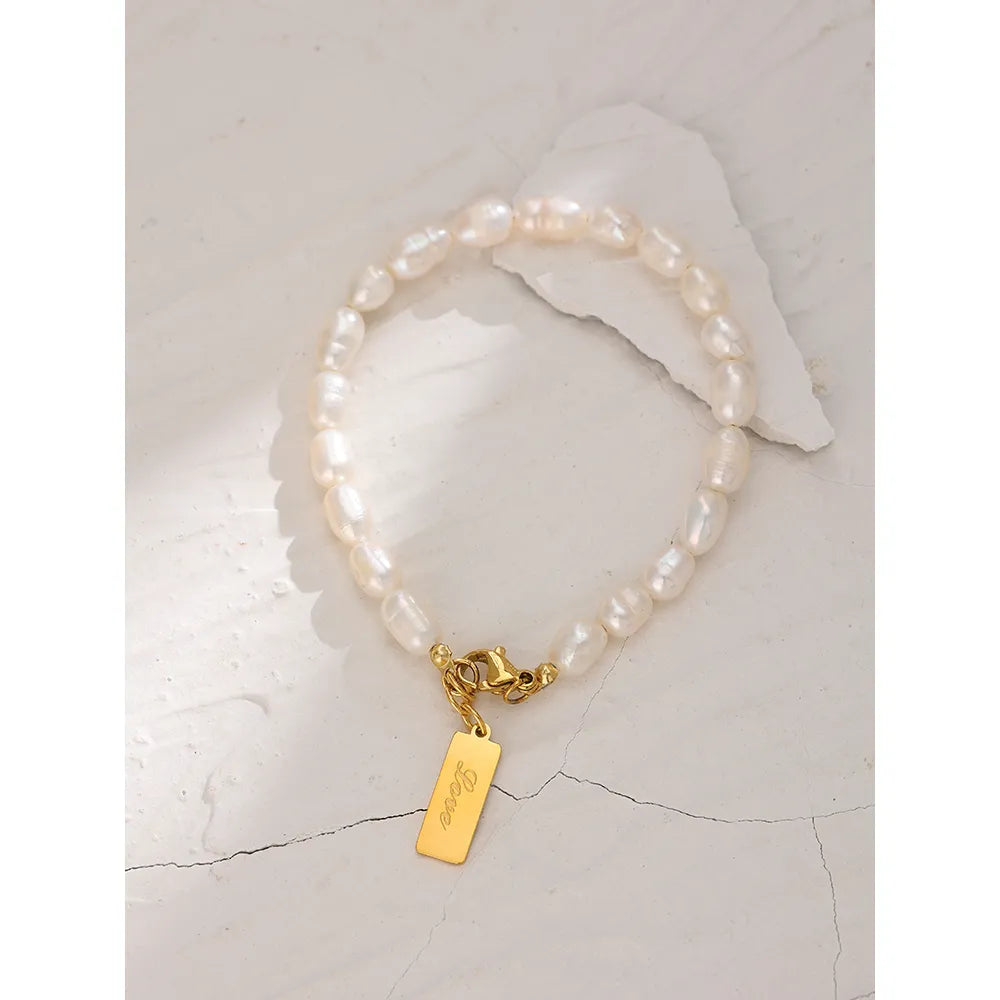 Aphrodite Pearl Chain Bracelet