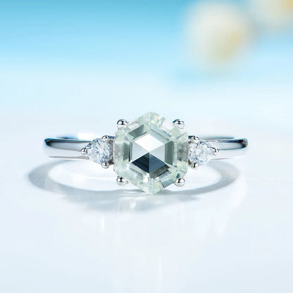 Angelou Prasiolite Ring