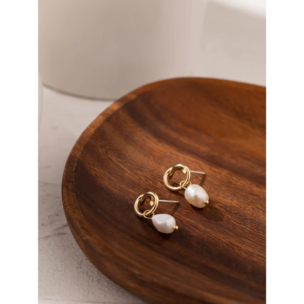 Rafaella Pearl Knot Earrings