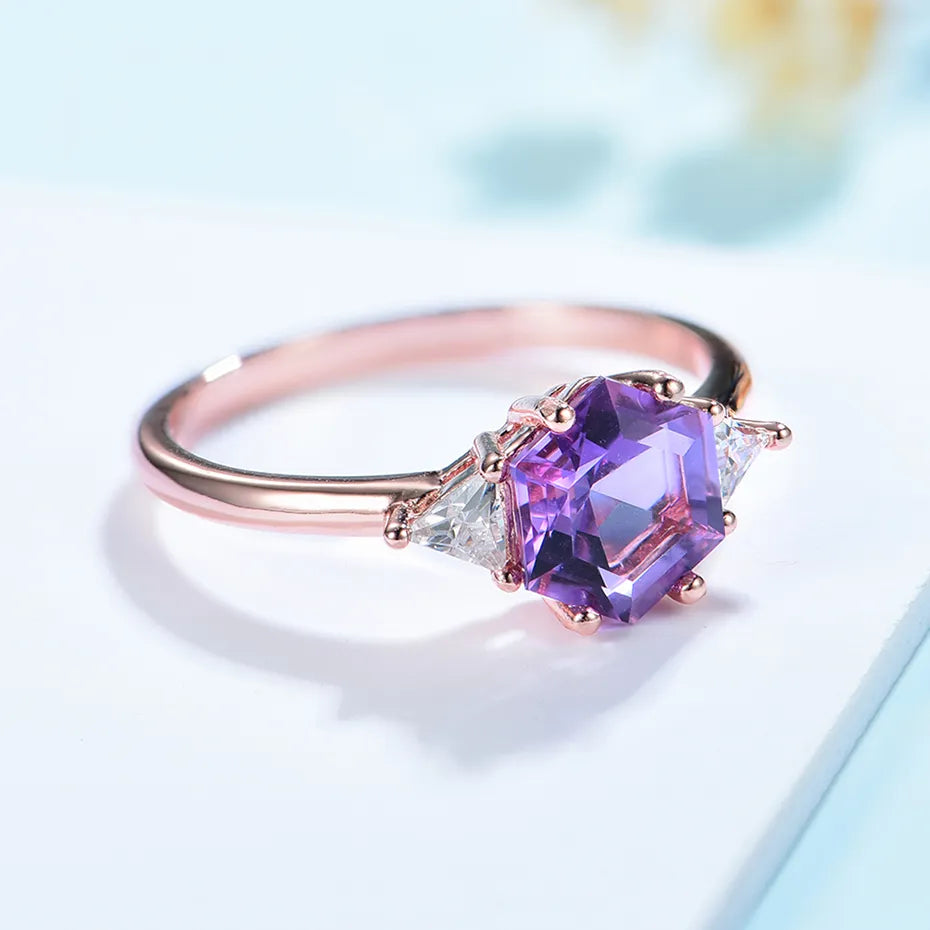 Viola Amethyst Ring