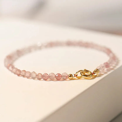 Rosy Energy Strawberry Quartz Bracelet