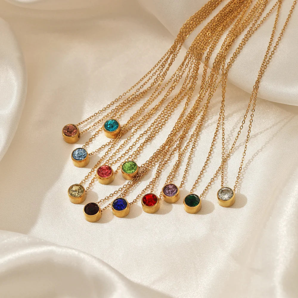 Dainty Birthstone Necklace