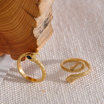 Golden Serpent Ring