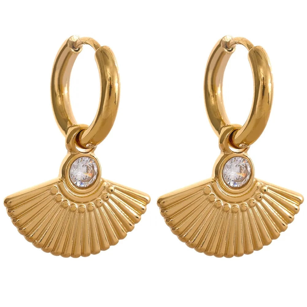 Hera Cascade Fan Earrings