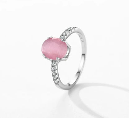 Abby Pink Opal Ring