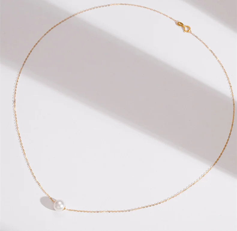 Aphrodite's Floating Pearl Necklace