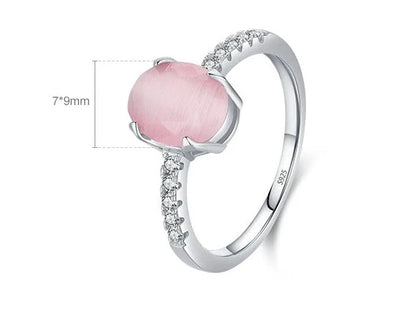 Abby Pink Opal Ring