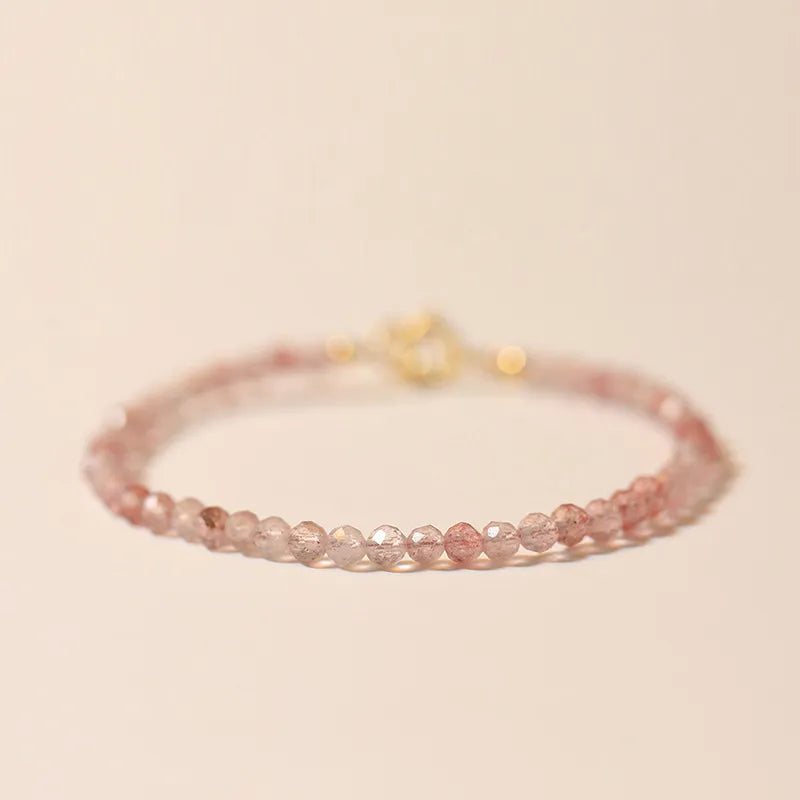 Rosy Energy Strawberry Quartz Bracelet