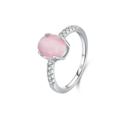 Abby Pink Opal Ring