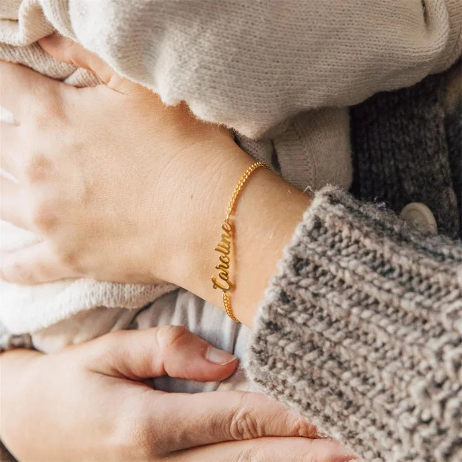 Personalized Name Charm Bracelet