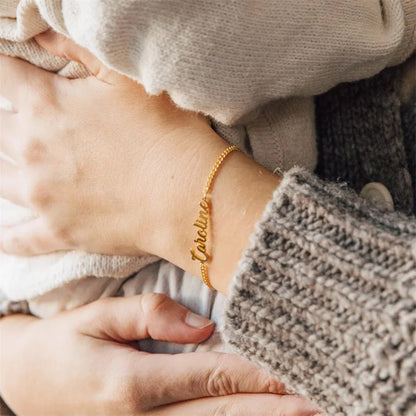 Personalized Name Charm Bracelet