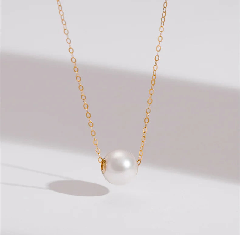 Aphrodite's Floating Pearl Necklace