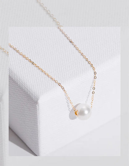 Aphrodite's Floating Pearl Necklace