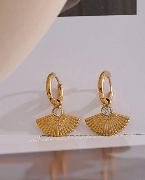 Hera Cascade Fan Earrings