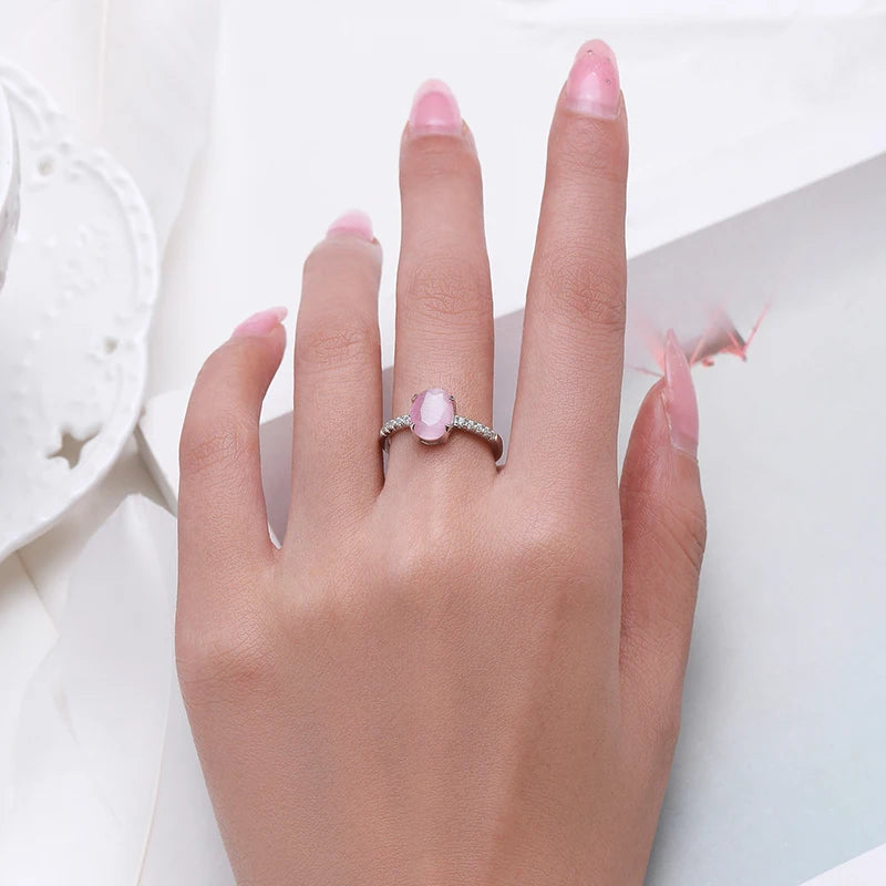 Abby Pink Opal Ring