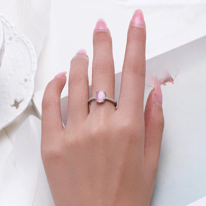 Abby Pink Opal Ring