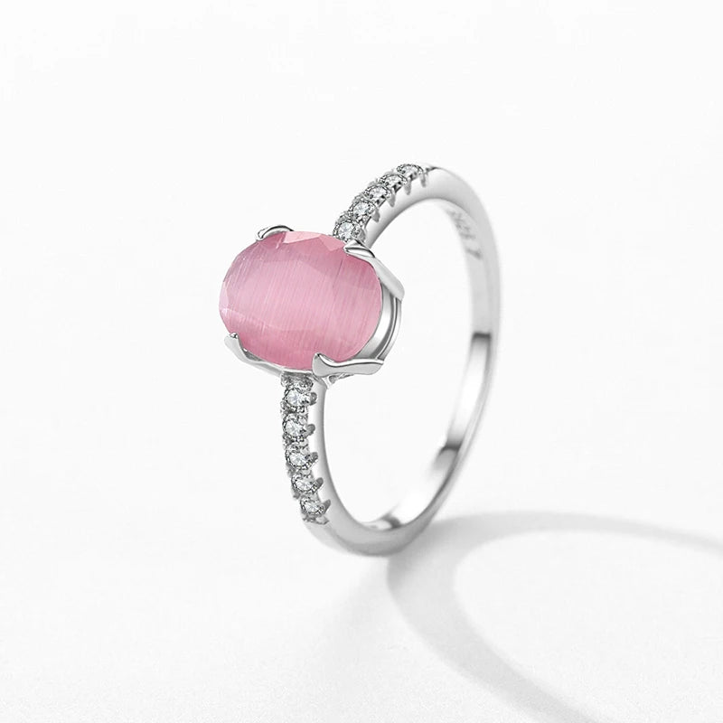 Abby Pink Opal Ring