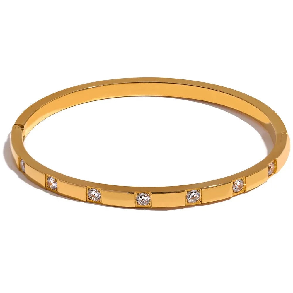 Calista Zirconia Bangle Bracelet