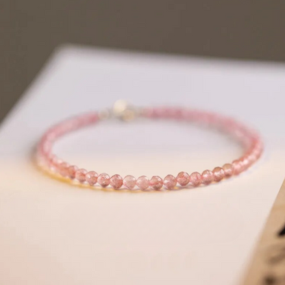 Rosy Energy Strawberry Quartz Bracelet