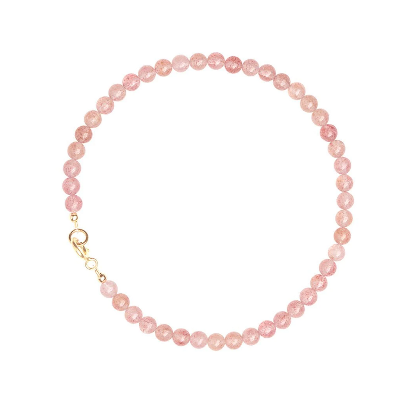 Rosy Energy Strawberry Quartz Bracelet